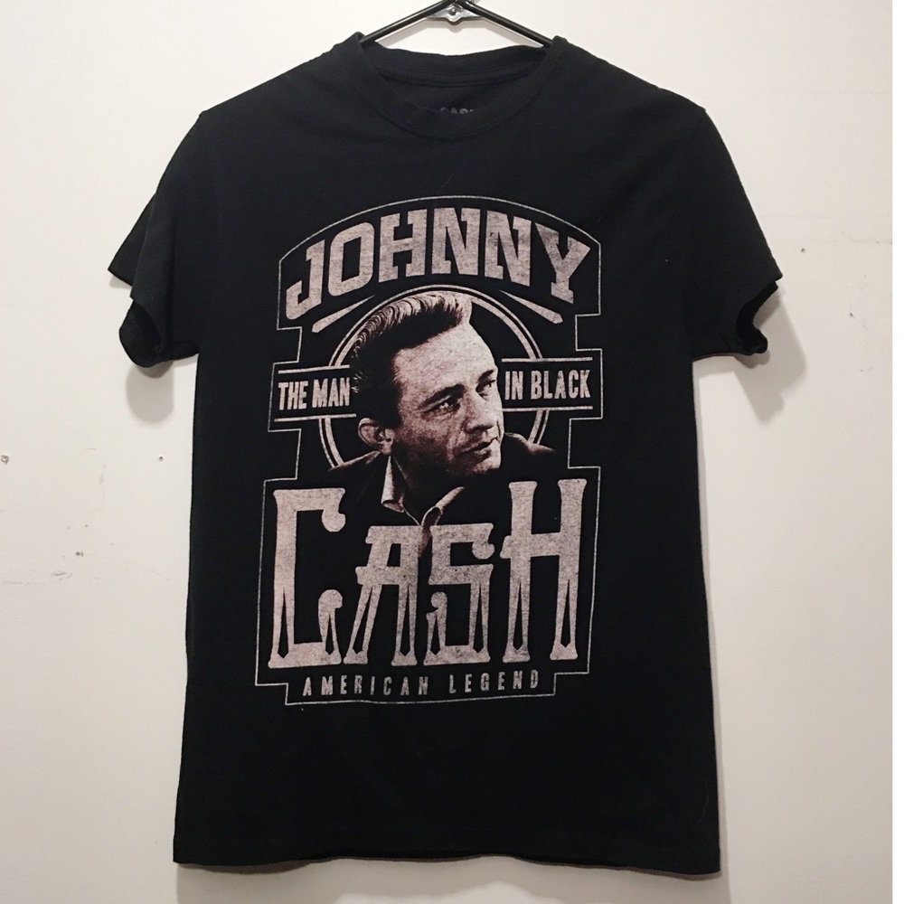Johnny Cash Black Graphic T-shirt
